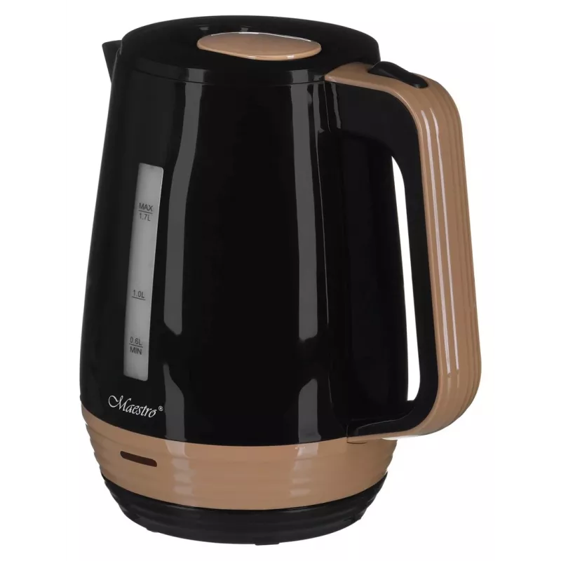 Electric kettle Maestro MR-033 1.7 L 1850–2200 W, plastic housing, auto shut-off, overheat protection, button lid, ergonomic grip