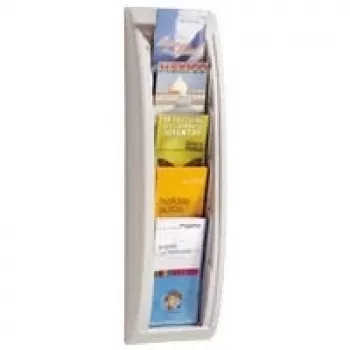 Paperflow paper holder QUICK BLICK 4062.02 — desktop organizer with 5 compartments, grey