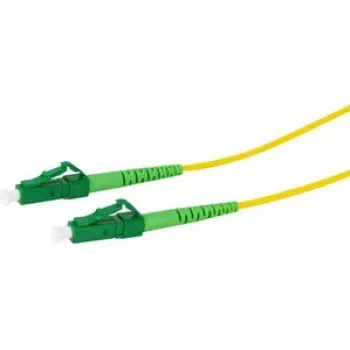 LogiLink - Patch-Cable - LSH/APC Single-Mode (M) to LC/APC Einzelmodus (M) - 0.5 m - 2 mm - Fibre Optic - Simplex - 9/125 micrometre - G.657.A2/OS2 - Halogen-Free - Yellow