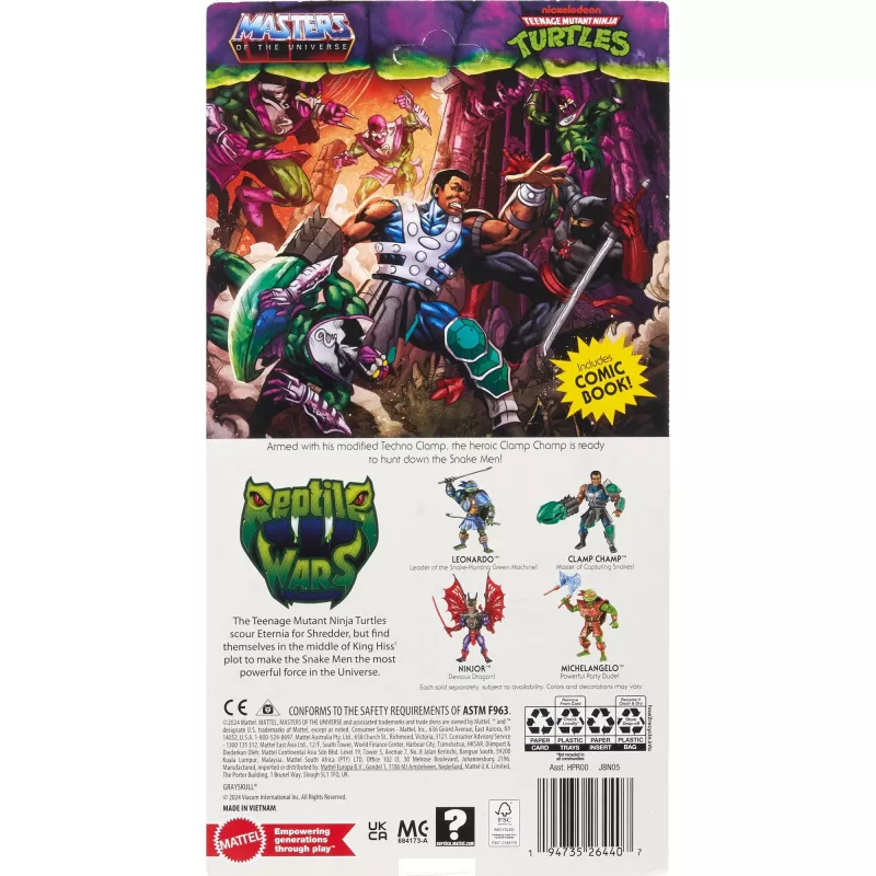Action figure MATTEL MotU Origins Clamp Champ JBN05 — collector toy, single figure