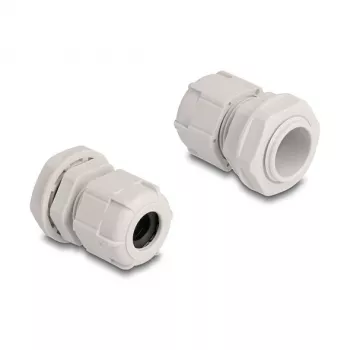Cable gland M20 DELOCK, plastic, grey, pack of 10