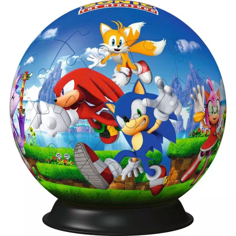 3D puzzle ball Ravensburger Sonic the Hedgehog, 72 pieces, model 11592