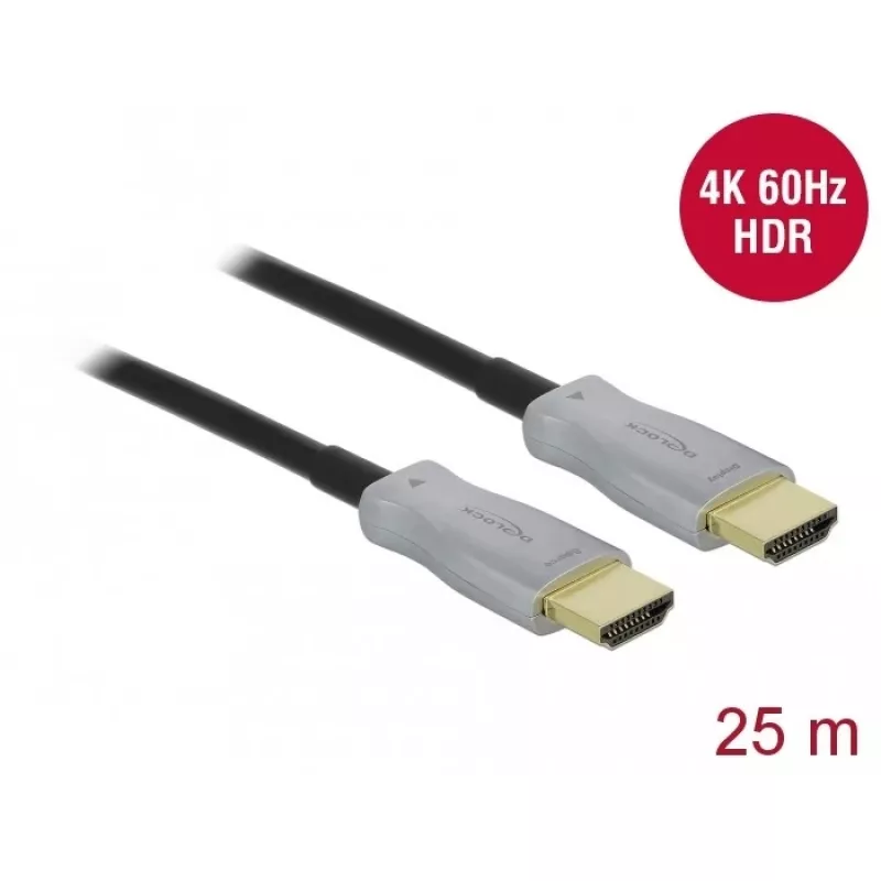 Active Optical Cable HDMI 4K 60 Hz 25 m DeLOCK 85016