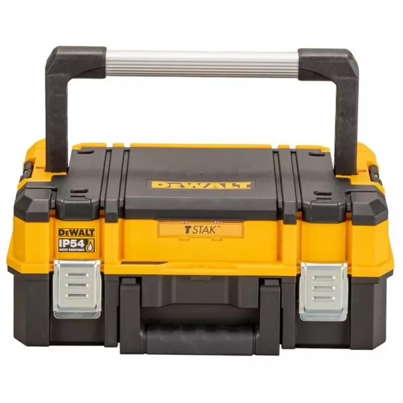 Tool storage case DeWalt DWST83344-1, waterproof, yellow, 440×183×332 mm, 2 handles, locking