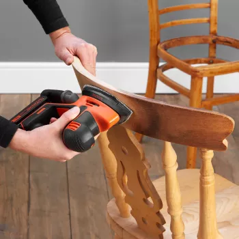 Detail sander Black & Decker BDCDS18N, cordless 18V Li‑Ion 1.5Ah, 12,000 RPM, black/orange