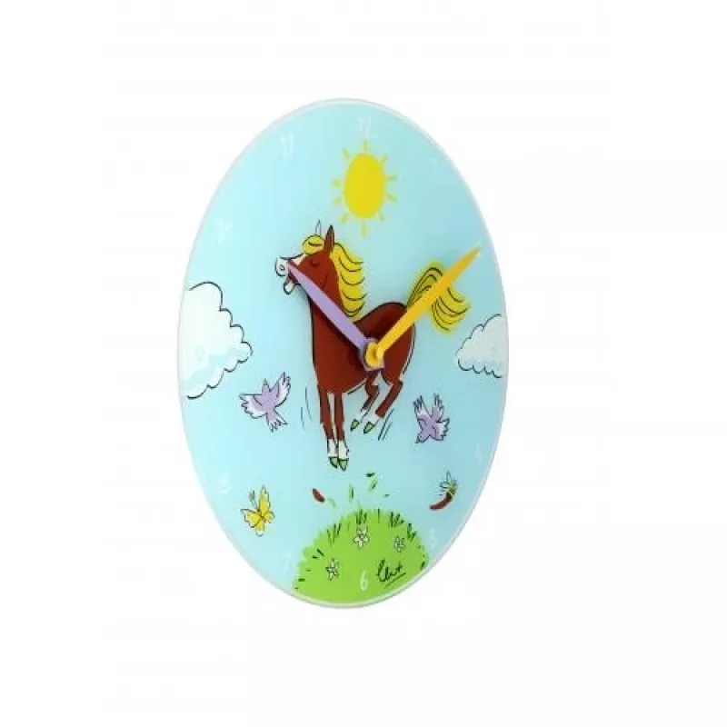 NeXtime klok 8812 Jump for joy, Ø30 cm, Wall, Blue/ Multi-color