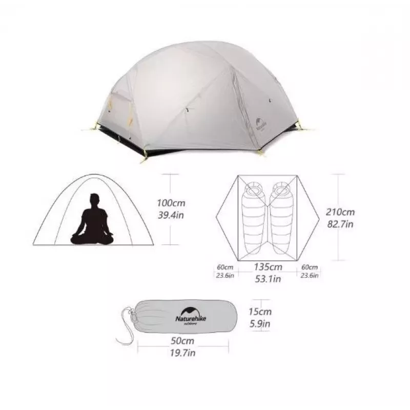 Naturehike tent MONGAR 2 M FOREST GREEN