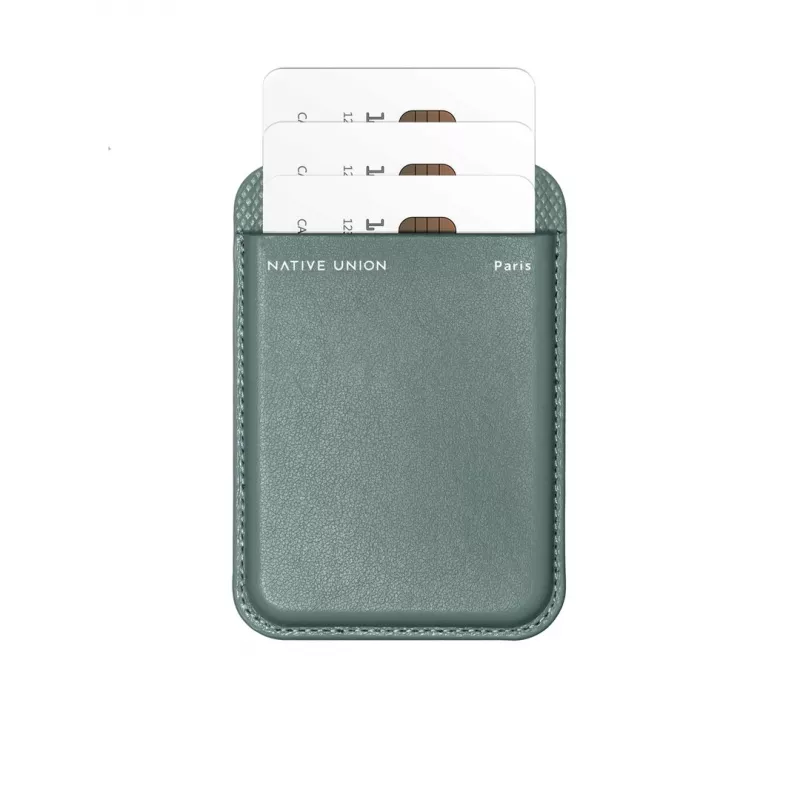 Wallet case native union (Re)Classic Green compatible with iPhone 15/15 Pro/15 Plus/15 Pro Max, iPhone 14/14 Pro/14 Plus/14 Pro Max, iPhone 13/13 Pro