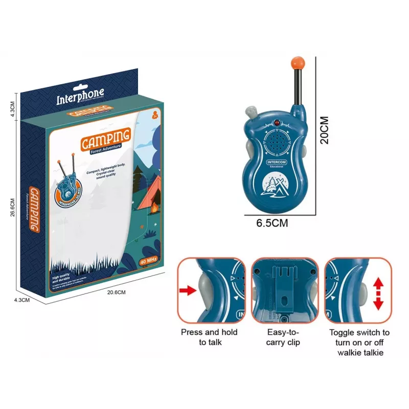 2-way Walkie Talkie Set Madej 011776 — 16 channels, child communication radios