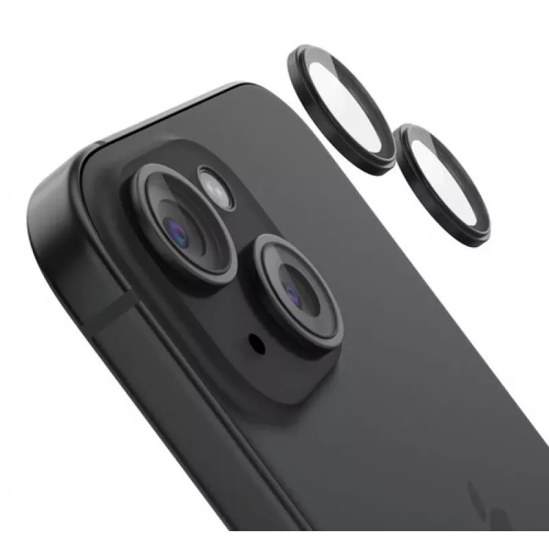 Tempered Glass Camera Lens Protector, Belkin OVA179HQBK, for iPhone 15 and iPhone 15 Plus — 2‑pack