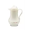 Thermos jug ROTPUNKT Series 230 1 L, white (ivory) - vacuum insulated beverage container