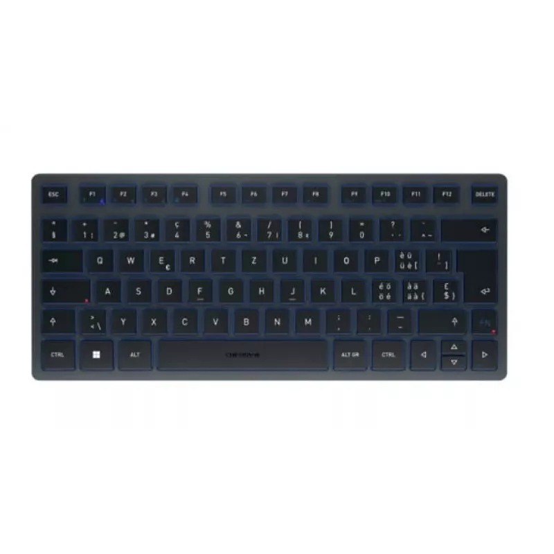 Bluetooth Keyboard CHERRY KW 7100 MINI BT QWERTZ Swiss Blue Wireless