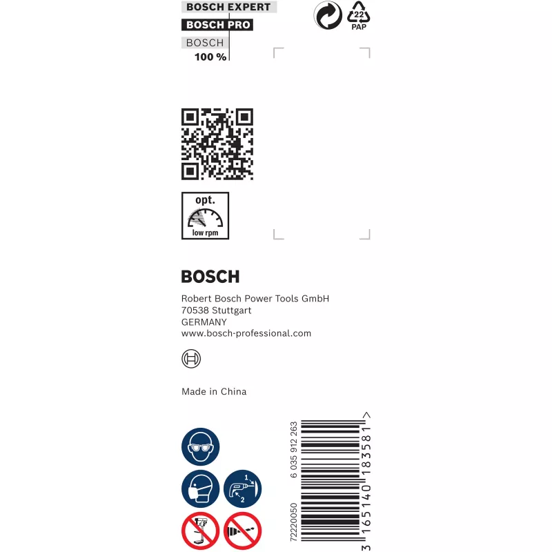 Wood auger drill Bosch 2608597649, 26 mm diameter, 385 mm working length