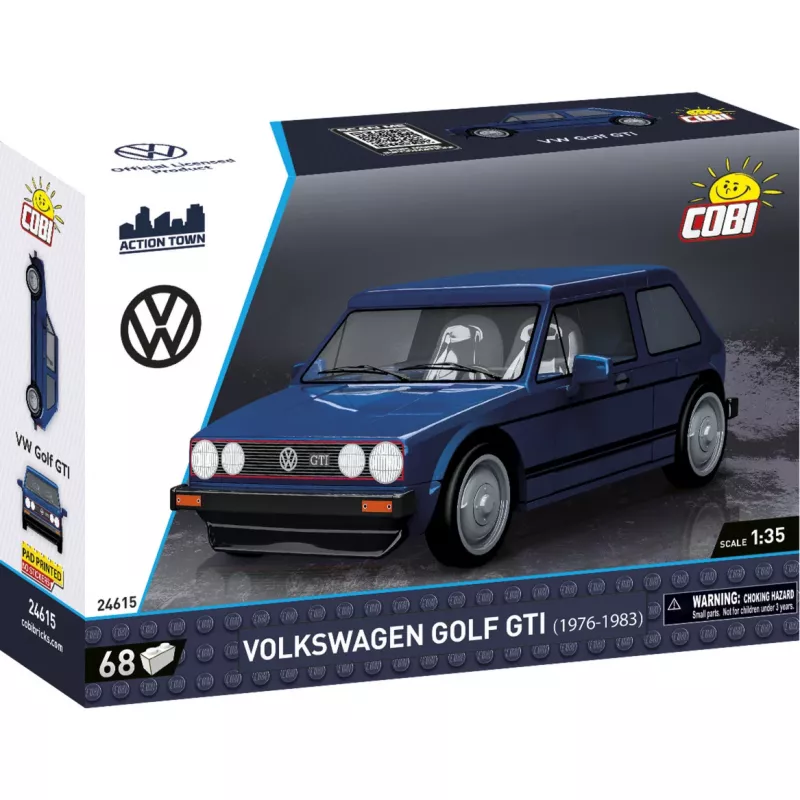 Cobi Volkswagen Golf GTI (1976-1983) Building Set, Blue, 1:35, 68 pieces