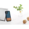 Smartphone case man and wood for iPhone 11 Pro — denim black