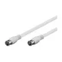 Wentronic Goobay SAT Connection Cable, F-Quick, 100% Shielded, White, 2.5 m - F-Plug (Quick) F-Plug (Quick) (50748)