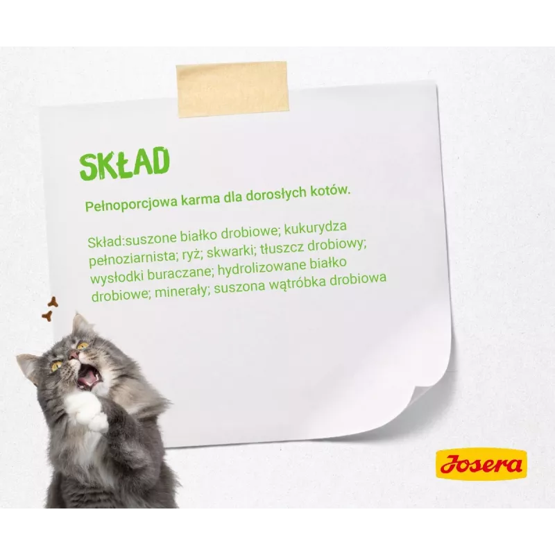 Dry cat food JOSERA SensiCat 10 kg — chicken, 33% protein, 18% fat, for adult cats with sensitive stomachs