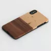 Smartphone case man and wood for iPhone X/XS — model mare, black