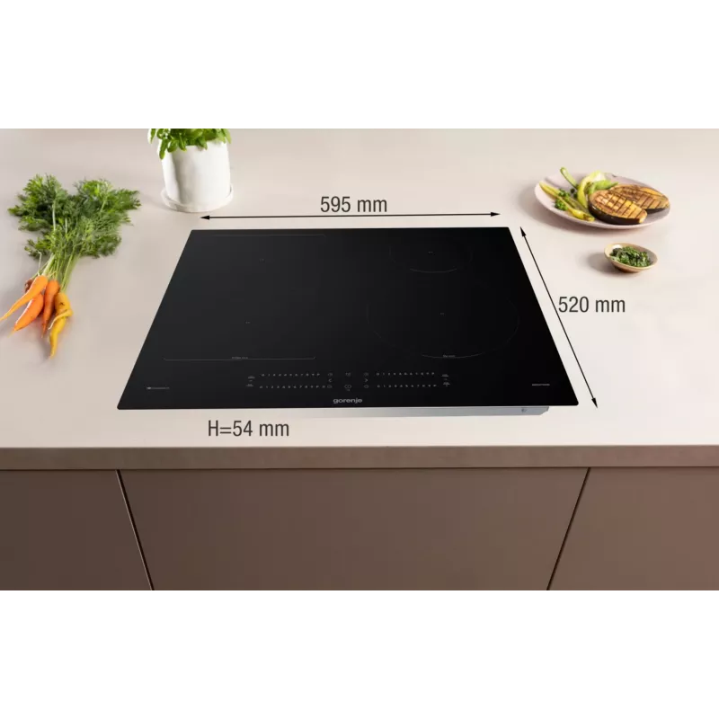Gorenje GI6432BCWF Black Built-in 60 cm Zone induction hob 4 zone(s)