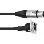 XLR patch cable PSSO 1 m, XLR female to XLR male, black
