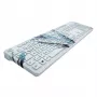 MANMACHI hygiene flat keyboard Drape Very Cool White — DE layout
