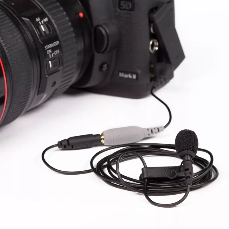 Lavalier microphone RØDE smartLav+ — wired omnidirectional 3.5 mm, 20–20,000 Hz, -35 dB sensitivity, 2 pcs, carrying case