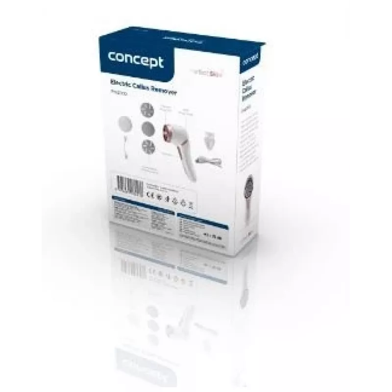 Concept PN3000 electric foot file with callus suction system, white