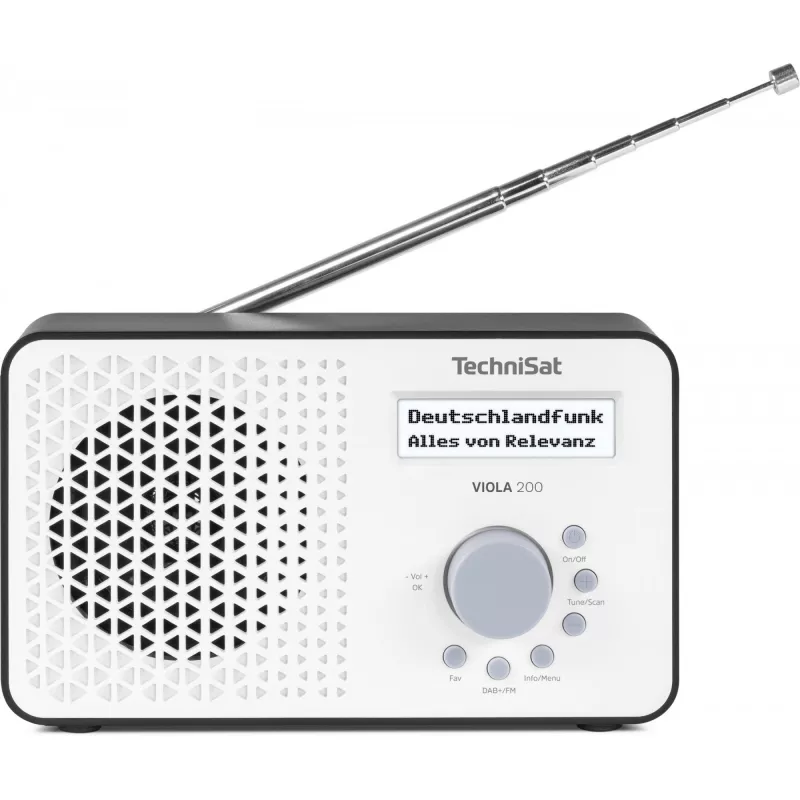 TV receiver TECHNISAT VIOLA 200 white/black HD DVB‑S2