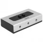 audio jack switch 3,5mm 2 Port manual bidirectional, Switch Grey/black