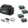 LED Flat Light Set EUROLITE 4x AKKU IP 3 — 4 battery-powered flat lights, rechargeable