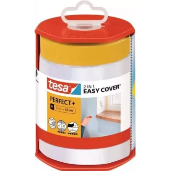 tesa Easy Cover Perfect+ 56570-00000-00 Cover Film Yellow, Transparent (L x B) 33 m x 550 mm 1 pc(s) (56570-00000-00)