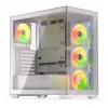 PC Case KRUX Exo RGB White — ATX tower, steel, 2x3.5 inch + 2x2.5 inch bays, USB-C, RGB