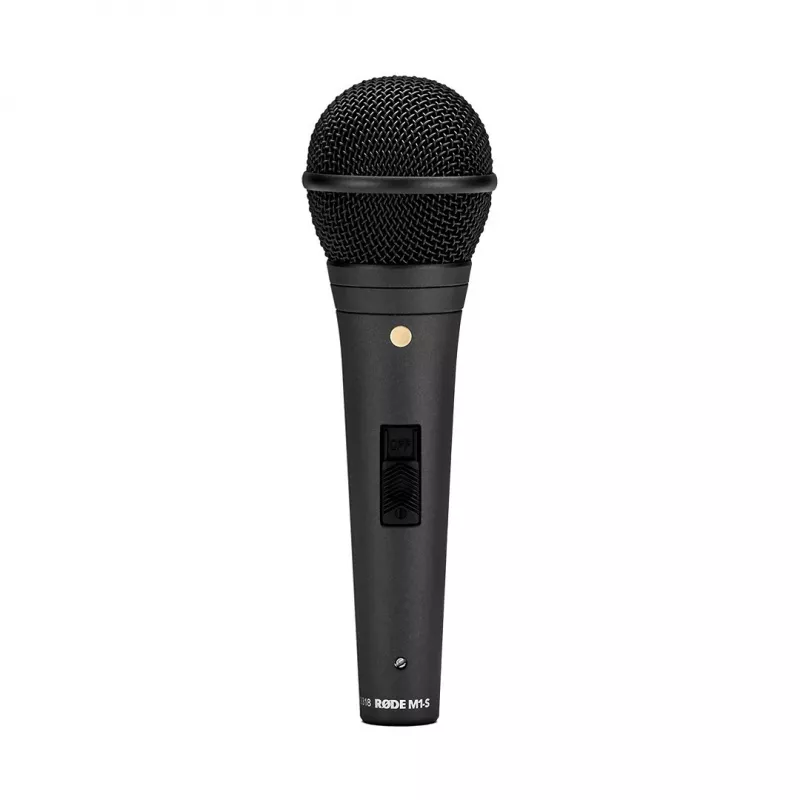 Dynamic stage microphone RODE M1-S — 75–18000 Hz, -56 dB sensitivity, 320 Ω output, 187 mm, 360 g, black