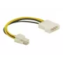 DeLOCK Cable P4 male Molex 4pin male Multicolour 0.13 m
