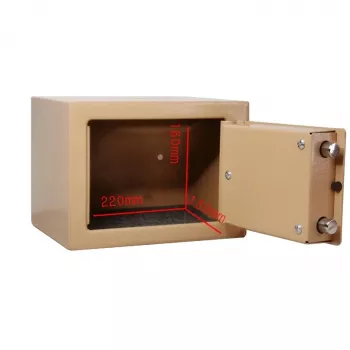 Key box Extralink S-404 home office gold — wall-mountable key safe, compact lockbox