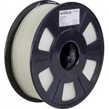Renkforce RF-4511200 3D Printing Material Polylactic Acid (PLA) Transparent 1 kg (RF-4511200)
