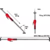 Bessey STE370 Ceiling and Mounting Support, Silver/Red, 2070-3700 mm, with Pump Handle