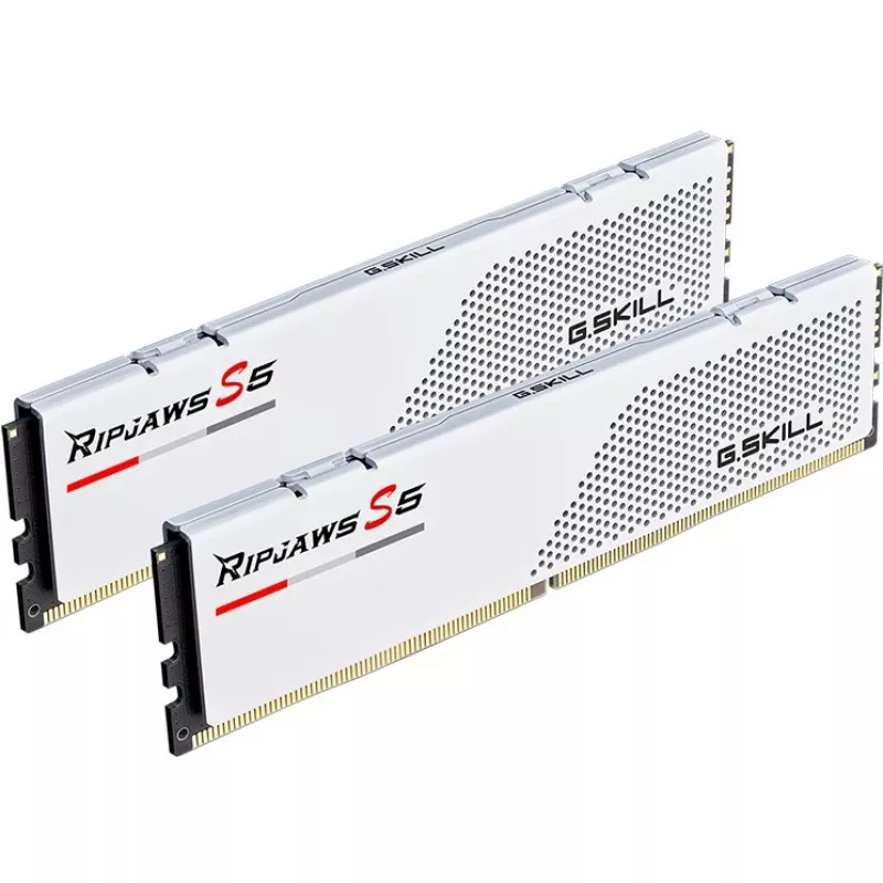 DIMM 64 GB DDR5-5600 (2x 32 GB) Dual-Kit, Memory White, F5-5600J3636D32GX2-RS5W, Ripjaws S5, INTEL XMP