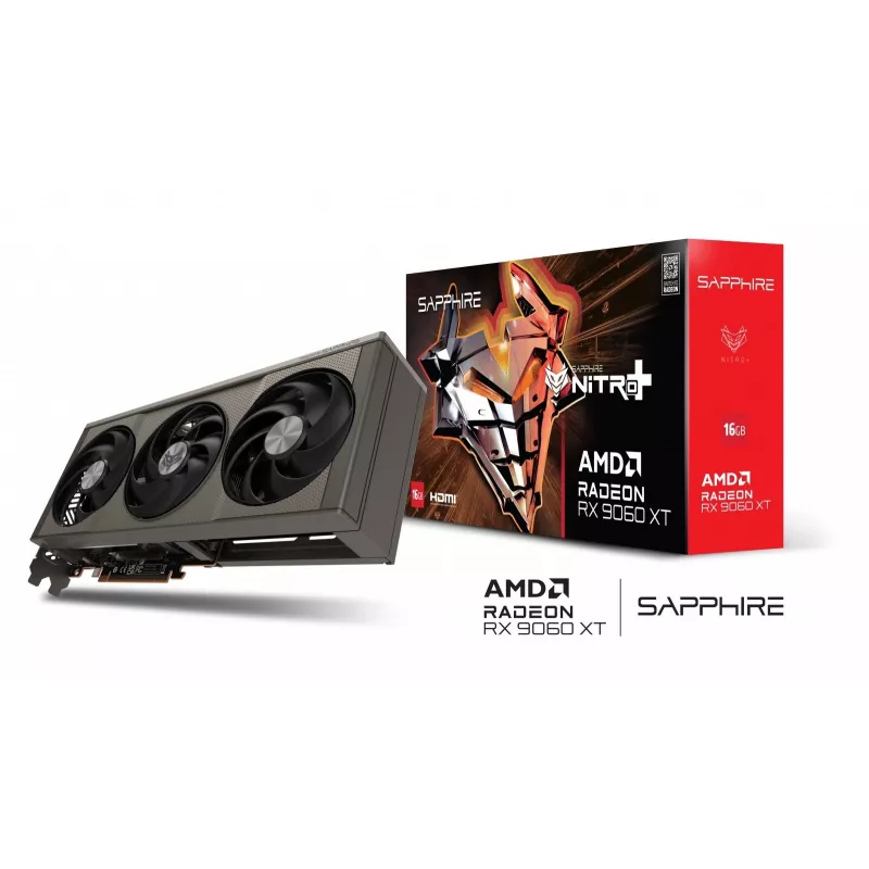 Graphics card Sapphire NITRO+ Radeon RX 9060 XT — 8 GB GDDR6, 128-bit, PCIe x16 5.0