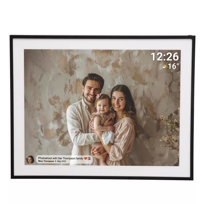 Denver photo frame with FRAMEO 19 32GB black