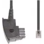 Telephone cable e+p T 44 6 m Transparent Black