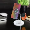 Wireless Desk Charger Tellur TLL151391 3in1 MagSafe Fast Charging for Phone, Watch and Earbuds