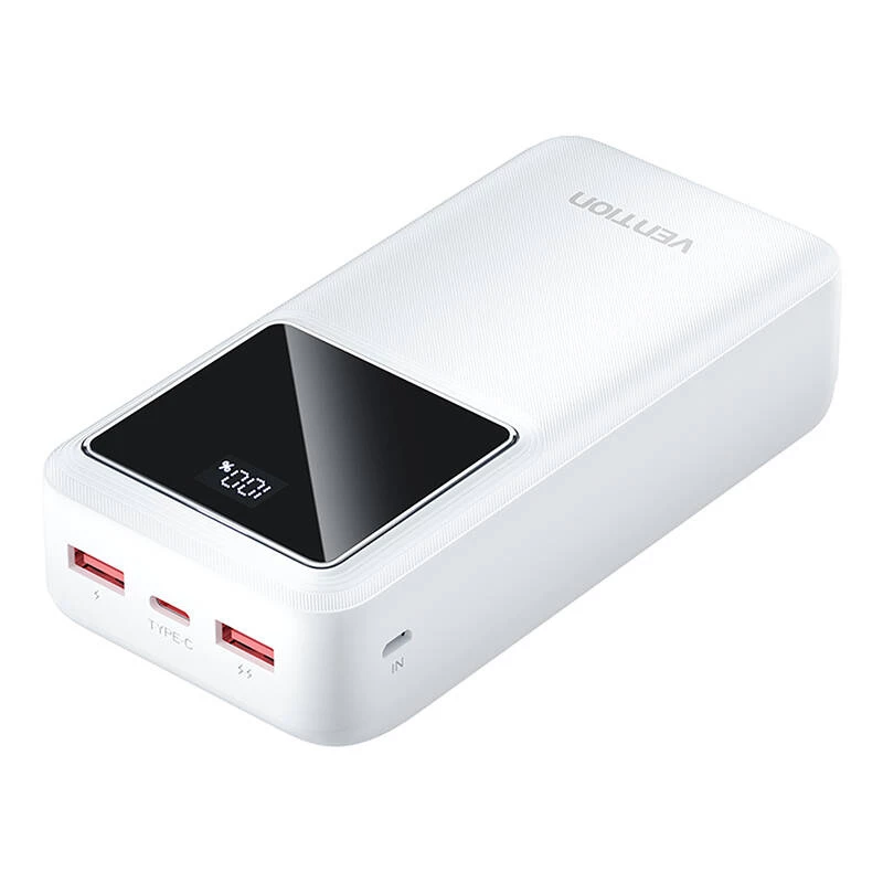 Power bank Vention FHMW0 30000 mAh, 22.5 W, white