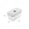 Food storage box ZWILLING FRESH & SAVE Rectangular glass/plastic set 3 pcs, 0.35/0.75/1.6 L, airtight, microwave/oven/fridge safe