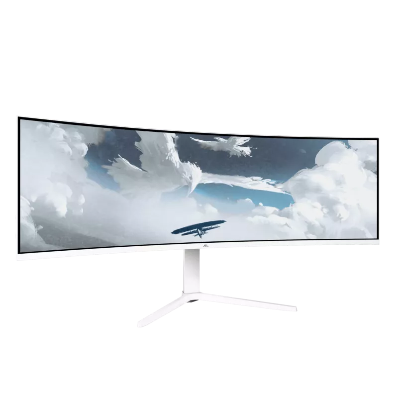 Curved monitor Arozzi Nova 49 inch (124.5 cm) Dual QHD 5120×1440 LED VA, 32:9, 4 ms, USB hub, speakers, white