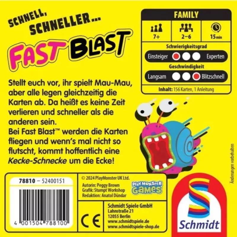 Fast Blast, Card Game