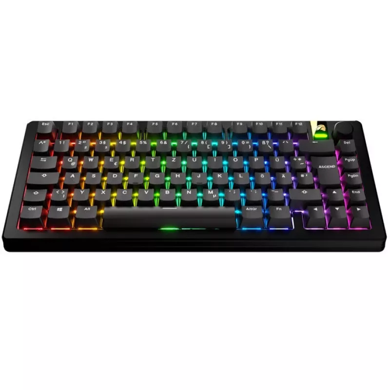 Keycaps GLORIOUS GPBT Basics — PBT keycap set, DE ISO layout, black