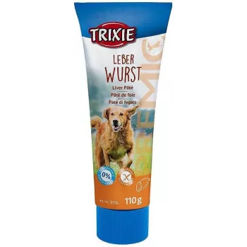 Trixie Treat TRIXIE 3176 110 g gluten-free, sugar-free poultry paste treat for adult dogs, tube
