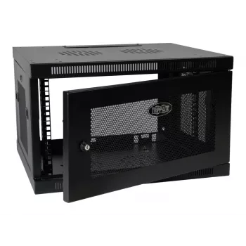 Tripp Eaton Tripp Lite Series 6U Wall Mount Rack Enclosure Server Cabinet Switch Depth Deep - Schrank Netzwerkschrank - geeignet für Wandmontage - Schwarz - 6U - 48.3 cm (19")