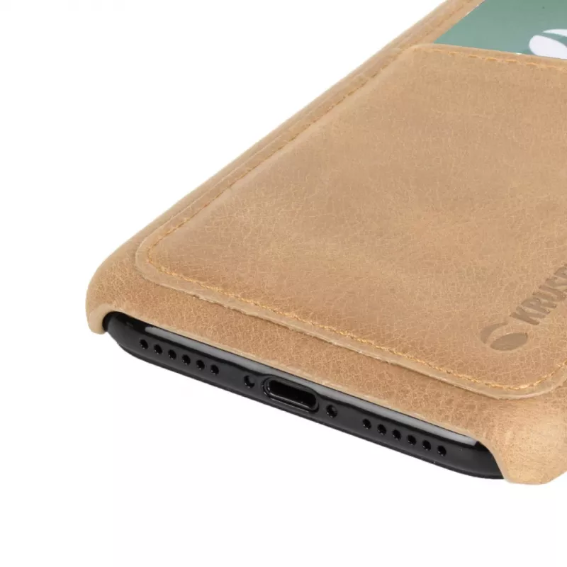 Cover Krusell Sunne 2 Card Cover iPhone XS Max 16.5 cm Beige